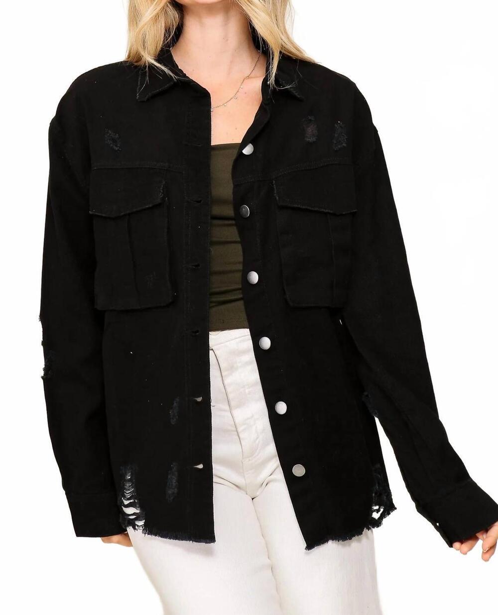 NEW TIMING women's bound jacket in black